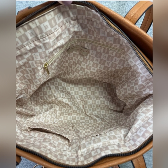 London Fog Alisa Jute Straw Tote Handbag - Picture 2 of 14